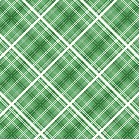 Hi Di Ho - Diagonal Plaid Green