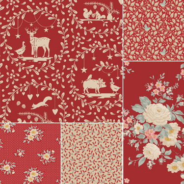 Merry Little Christmas by Tilda - *Red Fat Quarter Bundle*
