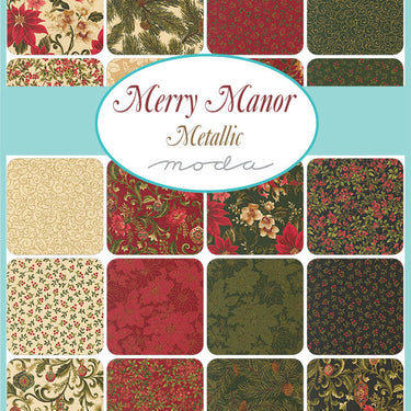 Merry Manor Metallic 2025 - *Complete Fat Eighth Bundle - 26 FEs with 2 Free* - PRE-ORDER DUE JUNE