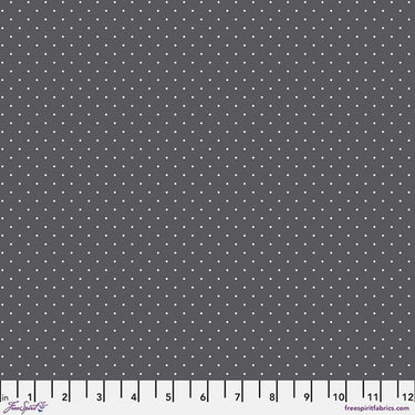Graywork by Tula Pink - Tiny Dots Carbon