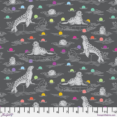 Graywork by Tula Pink - Seal The Deal Carbon