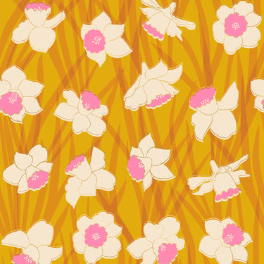 Ruby Star Society - Reverie - Daffodils Goldenrod Metallic