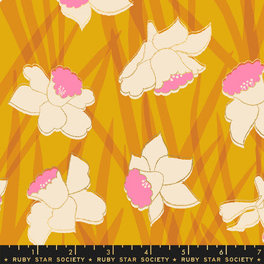 Ruby Star Society - Reverie - Daffodils Goldenrod Metallic