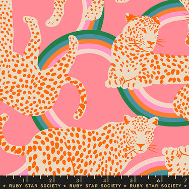 Ruby Star Society - Reverie Canvas - Rainbow Leopard Sorbet