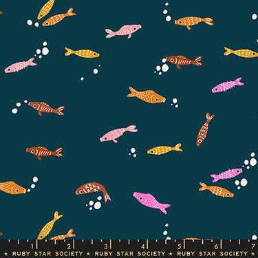 Ruby Star Society - Koi Pond - Fishies Peacock - 10" Bolt End