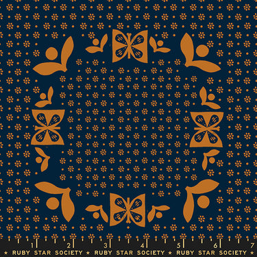 Ruby Star Society - Sugar Maple - Tablecloth Navy