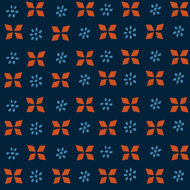 Ruby Star Society - Sugar Maple - Block Print Navy