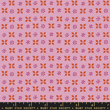Ruby Star Society - Sugar Maple - Block Print Dark Peony
