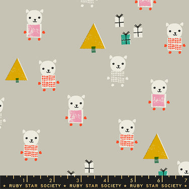 Ruby Star Society - Flurry - Meowy Christmas Wool