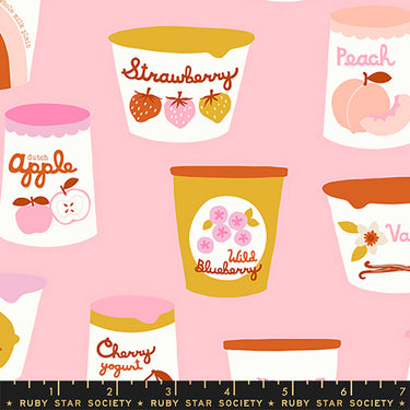 Ruby Star Society - Strawberry and Friends - Yoghurt Cotton Candy - 1 Cut FQ
