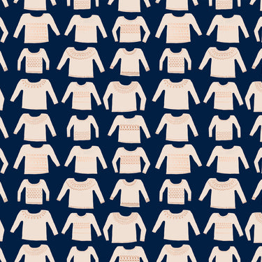 Ruby Star Society - Jolly Darlings - My Favorite Sweater Navy Metallic