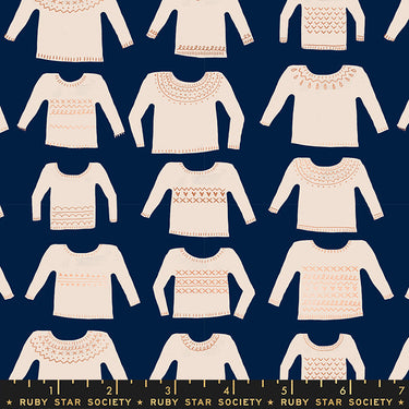 Ruby Star Society - Jolly Darlings - My Favorite Sweater Navy Metallic
