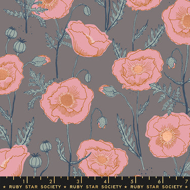 Ruby Star Society - Unruly Nature - Icelandic Poppies Cloud - 17" Bolt End