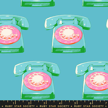 Ruby Star Society - Sparkle Mart - Telephones Dark Turquoise - PRE-ORDER DUE OCTOBER