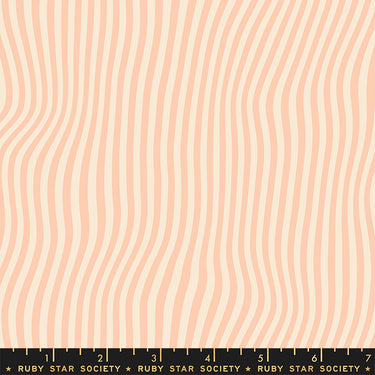 Ruby Star Society - Rise And Shine - Heat Shimmer Stripes Peach Blossom
