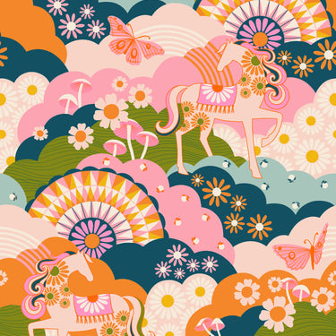 Ruby Star Society - Carousel - Daydreamer Light Galaxy - 24" Fat Quarter