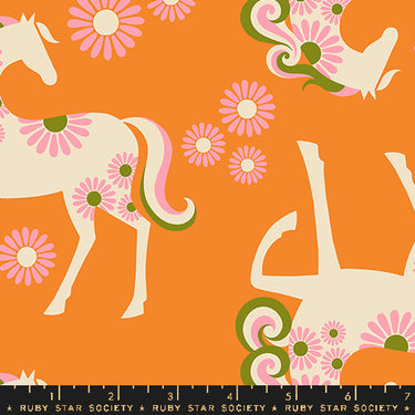 Ruby Star Society - Carousel - Canvas - Carousel Burnt Orange