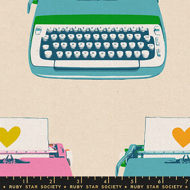 Ruby Star Society - Best Day Ever - Canvas Typewriters Natural