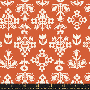 Ruby Star Society - Paper Cuts 2 - Fresh Cut Flowers Persimmon