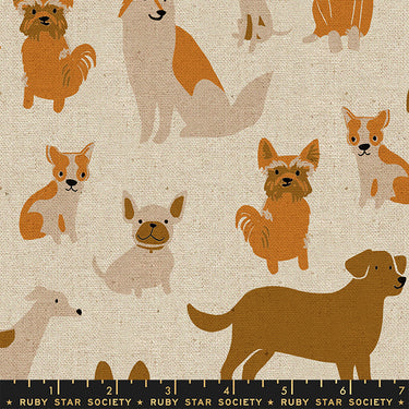 Ruby Star Society - Dog Park - Canvas - Dog Medley Natural