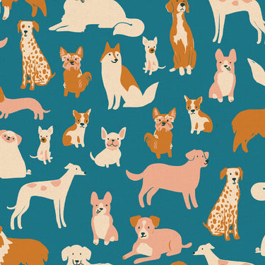 Ruby Star Society - Dog Park - Canvas - Dog Medley Chambray