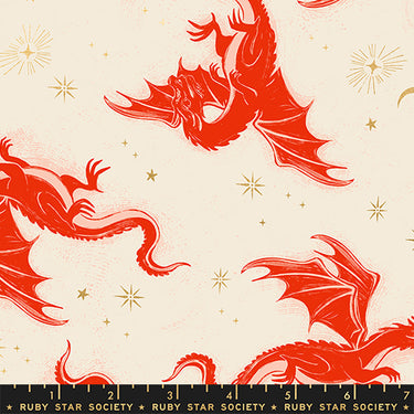 Ruby Star Society - Fireglow - Etched Dragons Poinsettia - PRE-ORDER DUE MAY