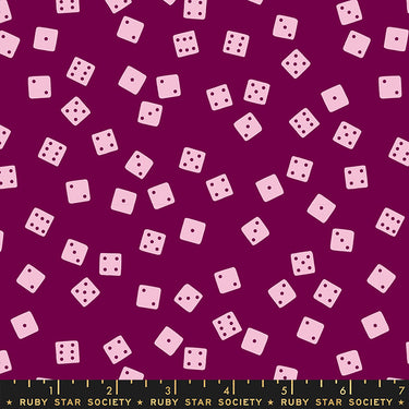 Ruby Star Society - Tarrytown - Farkle Dice Purple Velvet