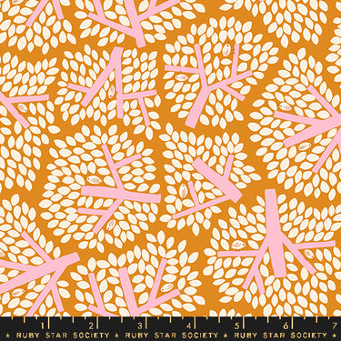 Ruby Star Society - Bird Is The Word by Kimberly Kight - Canopy Turmeric