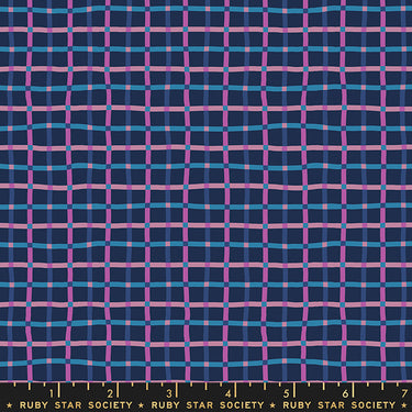 Ruby Star Society - Verbena - Trellis Navy
