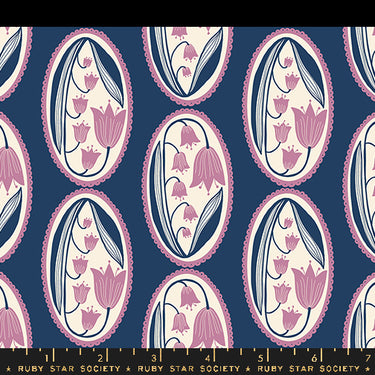 Ruby Star Society - Endpaper by Jen Hewett - Lily Of The Valley Cameo Bluebell