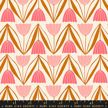 Ruby Star Society - Endpaper by Jen Hewett - Tulips Natural - 30" Bolt End