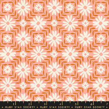 Ruby Star Society - Endpaper by Jen Hewett - Floral Endpaper Bashful