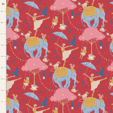Jubilee by Tilda - Circus Life Jubilee Red - 1 Cut FQ