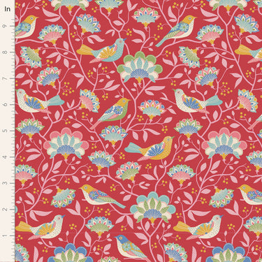 Jubilee by Tilda - Bird Tree Red - 1 Cut FQ