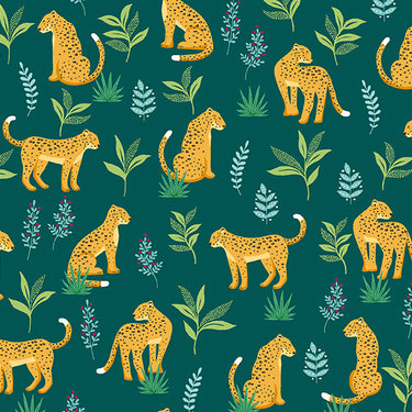 Jewel Tones - Cheeky Leopard Teal