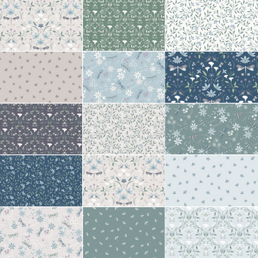 The Water Garden by Cassandra Connolly - *Complete Fat Quarter Bundle - 15 FQs with 1 Free*