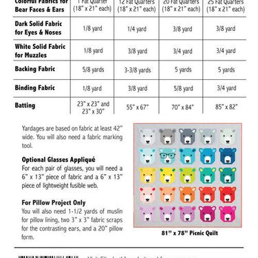 Elizabeth Hartman - Bjorn Bear Quilt Pattern