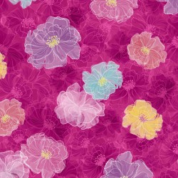 Rachel - Tossed Floral Pink