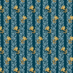 Beach House by Laundry Basket Quilts - Blue Poppy Midnight - PRE-ORDER DUE JULY