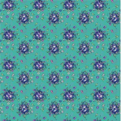 Stag and Thistle - Sew Bountiful Turquoise