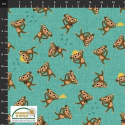 Coco's Safari - Monkeys Turquoise