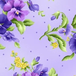Emma's Garden - Pansy Bouquet Light Purple