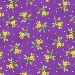 Emma's Garden - Violet Flower Toss