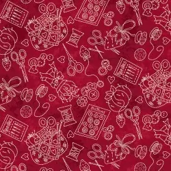 The Little Things - Stitching Stuff Red - 20" Bolt End