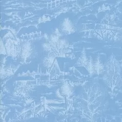 Forest Frost Favorites - Light Blue Scenic Glitter - 30" Bolt End