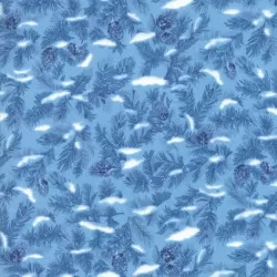 Forest Frost Favorites - Blue Pinecones Glitter
