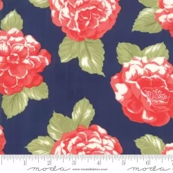 Early Bird - Blooms Navy - 1 Cut FQ