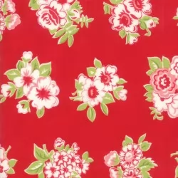 Little Snippets - Marmalade Floral Red