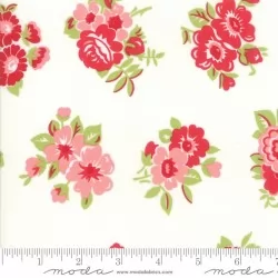 Little Snippets - Marmalade Floral Cream - 1 Cut FQ