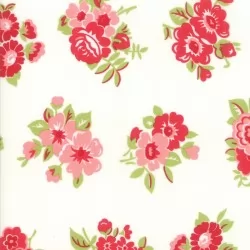 Little Snippets - Marmalade Floral Cream - 1 Cut FQ